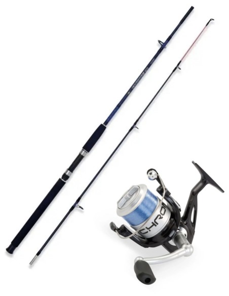 Canna Caspian Pro 1.80 Mt 250 Gr + Lineaeffe Chrono 5000 - Kit Pesca