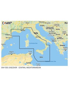 C-MAP DISCOVER - CENTRAL MEDITERRANEAN Y201