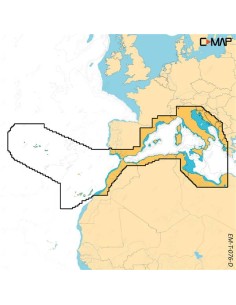C-MAP DISCOVER X WEST MEDITERRANEAN, CANARY