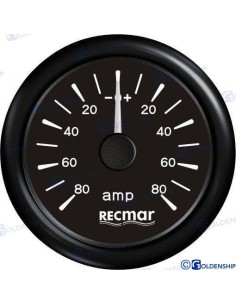 RECMAR Amperometro Plus 80 Amp Nero