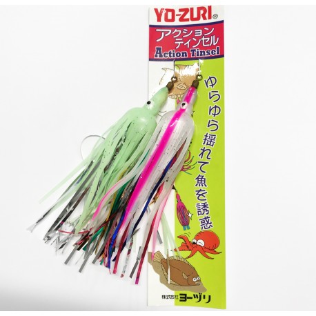Kit 4Pz Yo Zuri Action Tinsel Polipetti Octopus Skirt 7/10/12 Cm