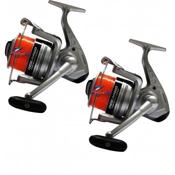 Kit 2 Mulinelli Trabucco Oceanic 8000 con Filo Surfcasting