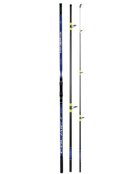 Kit Surfcasting Combo Canna Colmic Minerva 3 pezzi 4,20mt 200gr con Mulinello a scelta