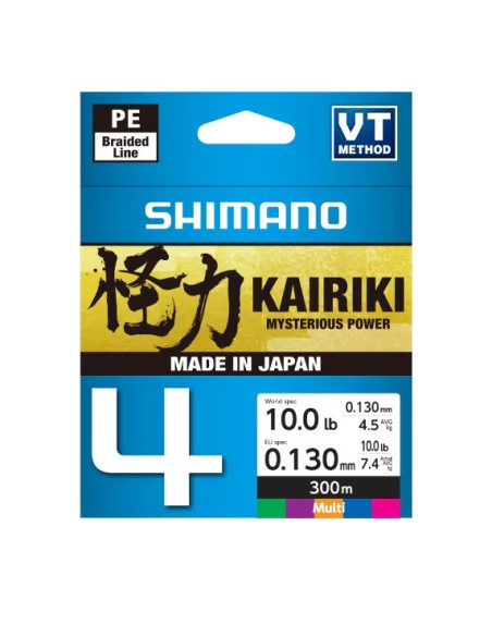 Trecciato Shimano Kairiki 4 Capi 300mt Multicolor