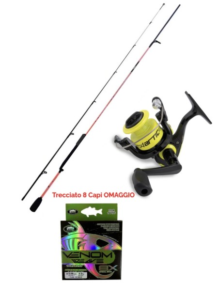 Kit Trout Area Canna Okura 1,95 Mt 0-8 Gr + Mulinello Artic 2000