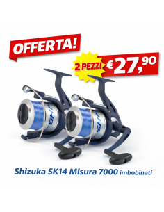 🎣 Combo 2 Mulinelli Shizuka SK14 7000 - Offerta Surfcasting