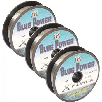 3pz Bobine Blue Power Filo da Pesca 100 mt